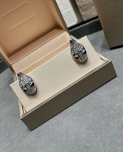 [CharmAmor]SERPENT DIAMOND STUD EARRINGS