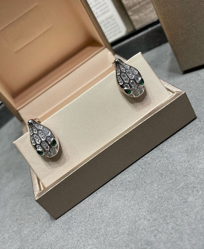 [CharmAmor]SERPENT DIAMOND STUD EARRINGS