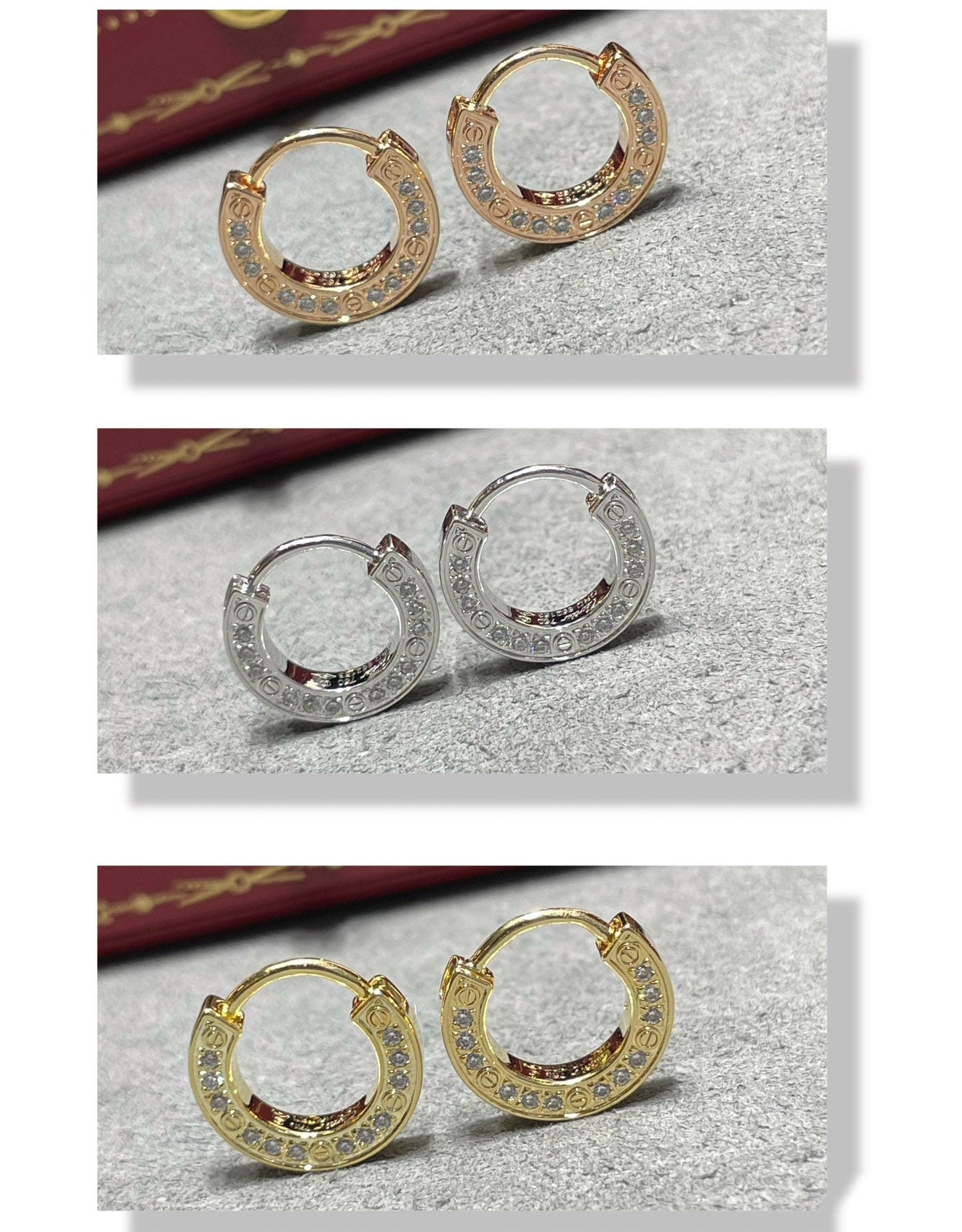 [CharmAmor]LOVE DIAMOND EARRINGS