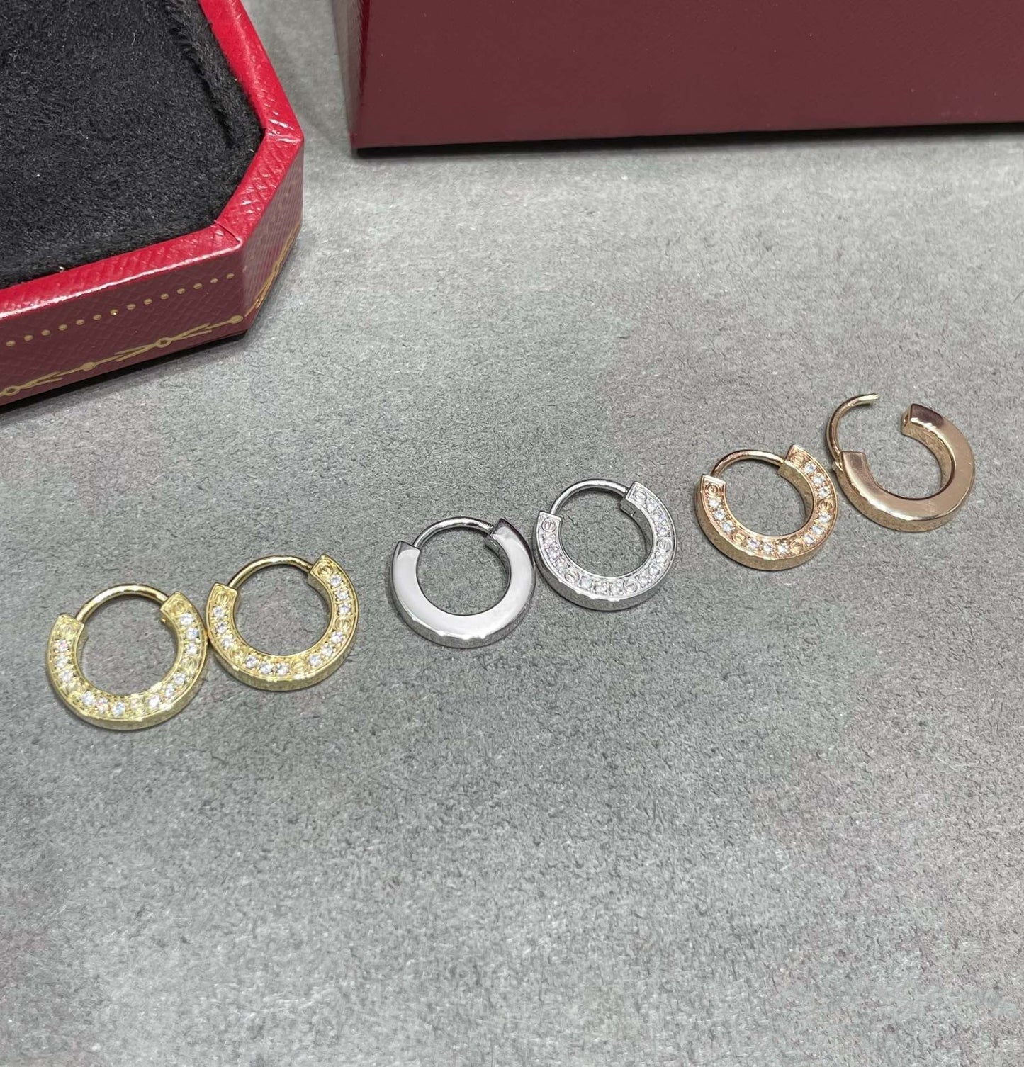 [CharmAmor]LOVE DIAMOND EARRINGS