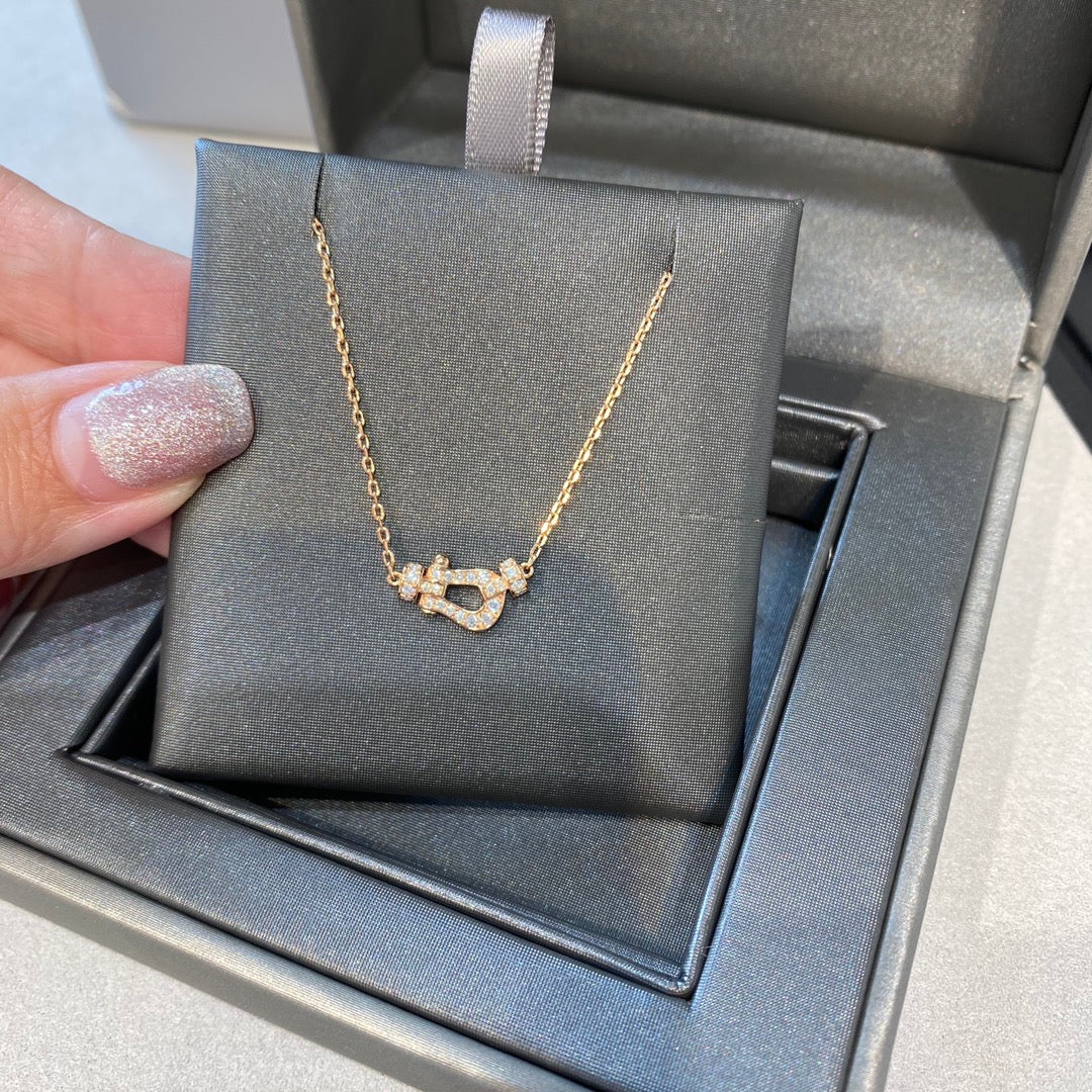 [CharmAmor]FORCE 10 DIAMOND PINK GOLD NECKLACE MINI MODEL