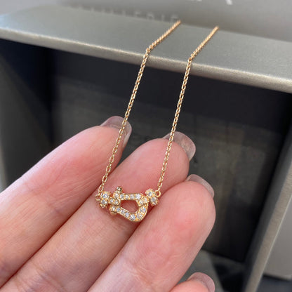 [CharmAmor]FORCE 10 DIAMOND PINK GOLD NECKLACE MINI MODEL