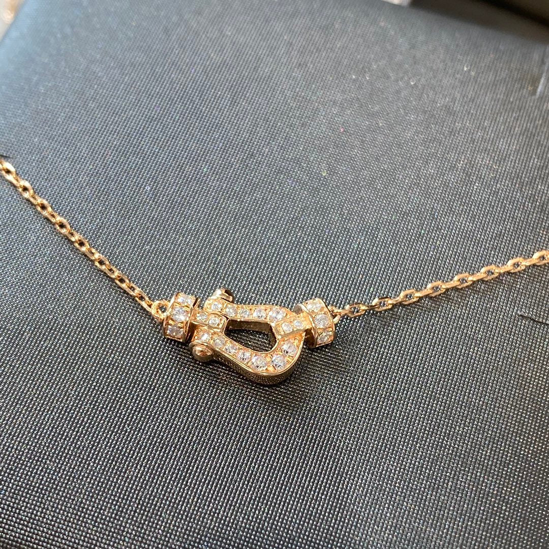 [CharmAmor]FORCE 10 DIAMOND PINK GOLD NECKLACE MINI MODEL