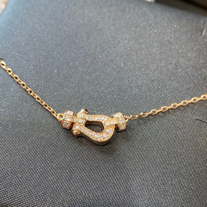 [CharmAmor]FORCE 10 DIAMOND PINK GOLD NECKLACE MINI MODEL