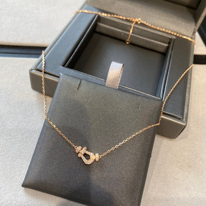 [CharmAmor]FORCE 10 DIAMOND PINK GOLD NECKLACE MINI MODEL