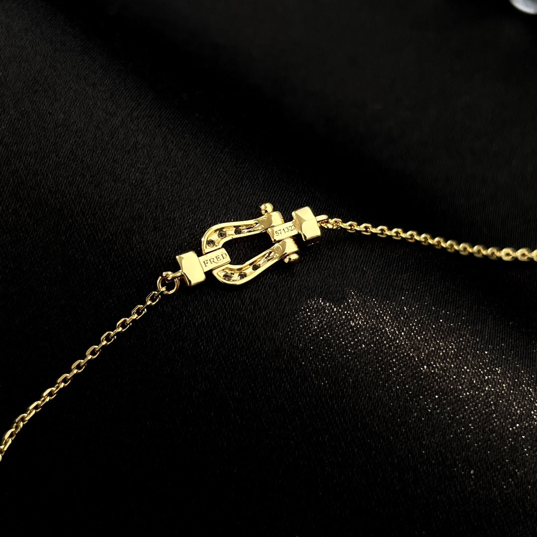 [CharmAmor]FORCE 10 FULL DIAMOND BUCKLE CHAIN LINK MINI MODEL