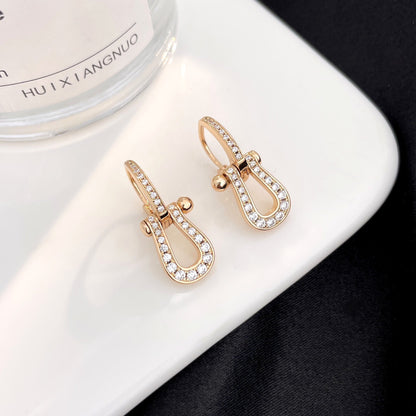 [CharmAmor]FORCE 10 FULL DIAMOND DROP EARRINGS MEDIUM MODEL