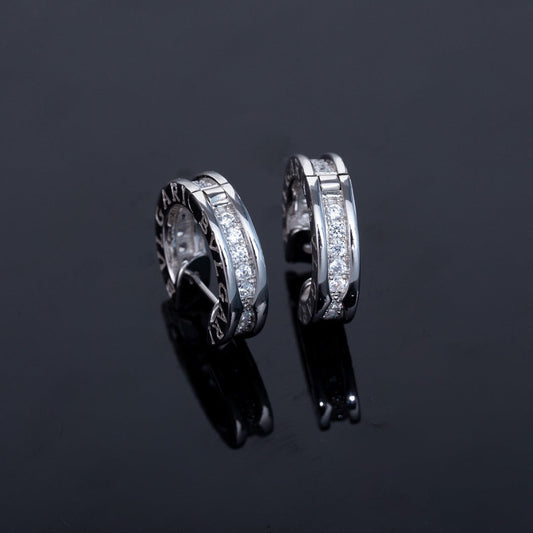 [CharmAmor]ZERO 1 MINI SILVER DIAMOND EARRINGS