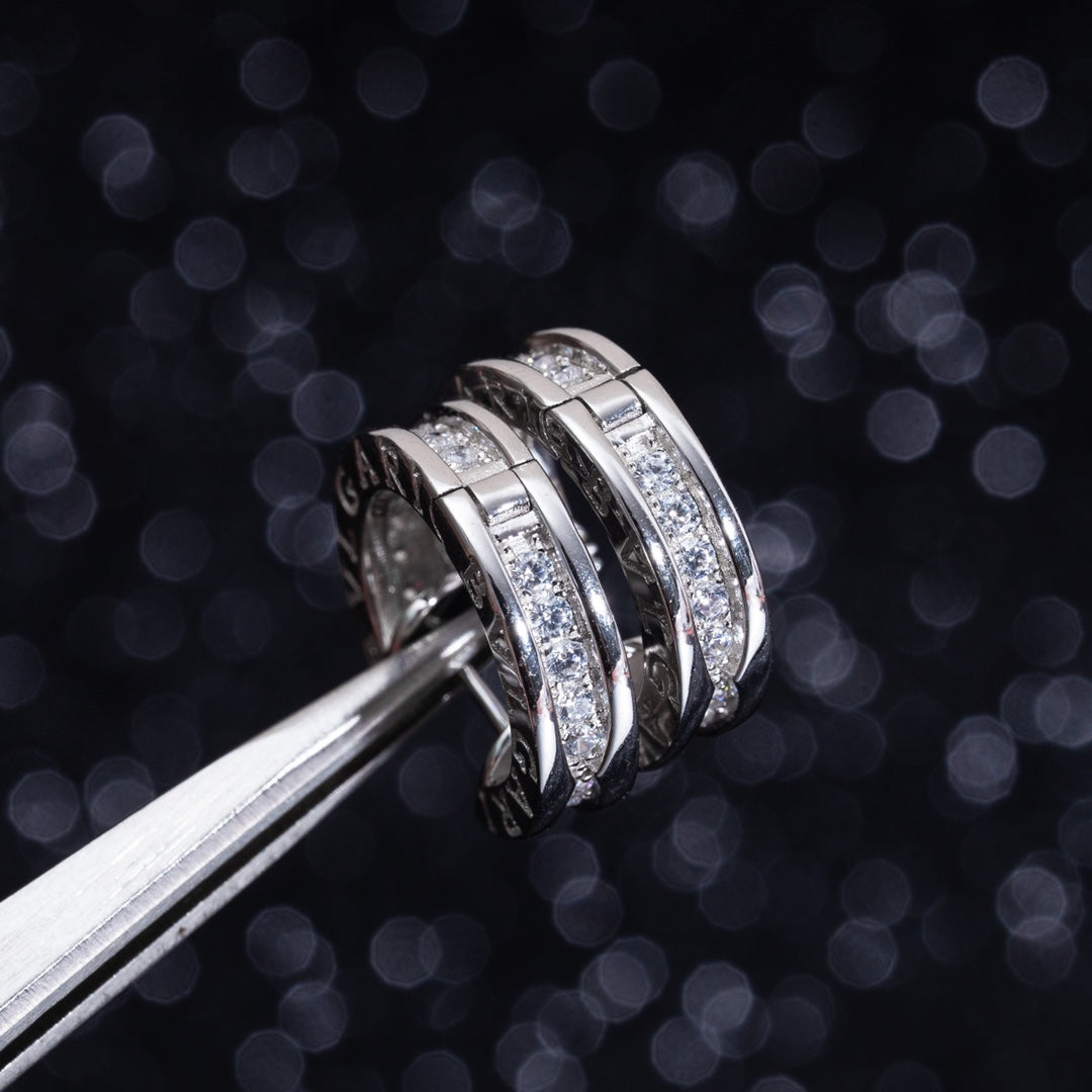 [CharmAmor]ZERO 1 MINI SILVER DIAMOND EARRINGS