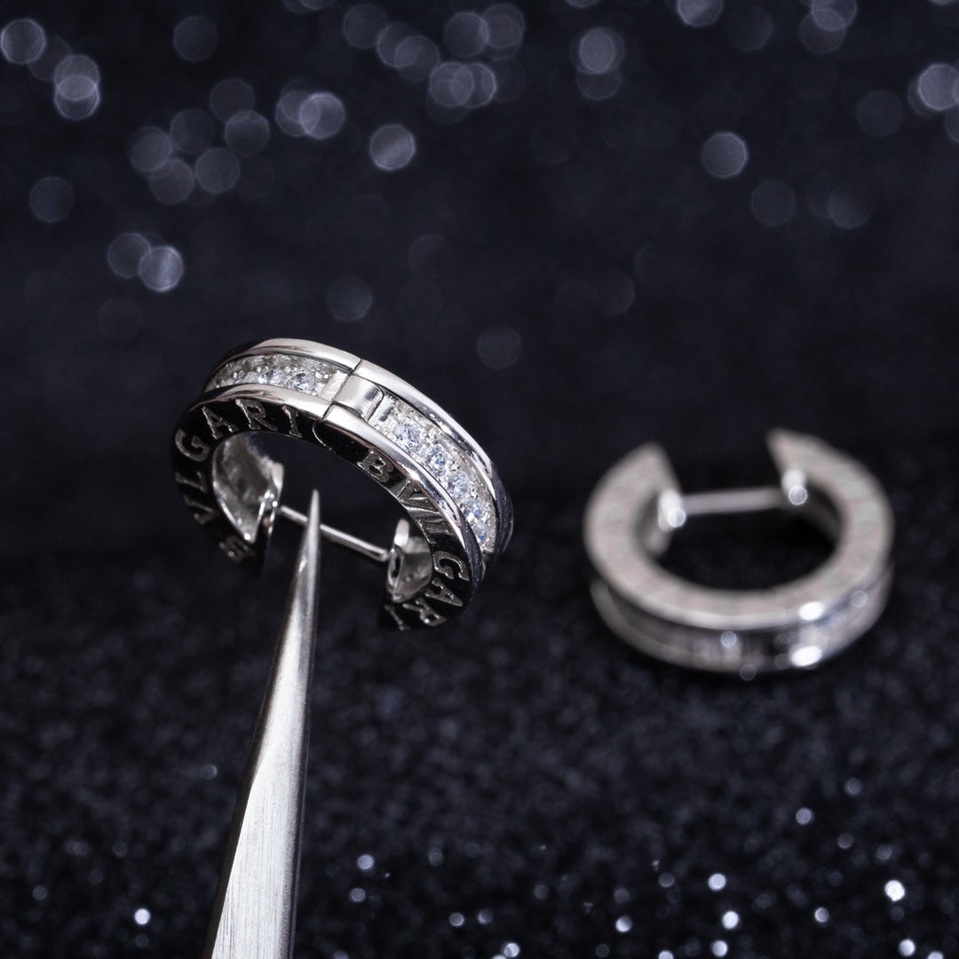 [CharmAmor]ZERO 1 MINI SILVER DIAMOND EARRINGS