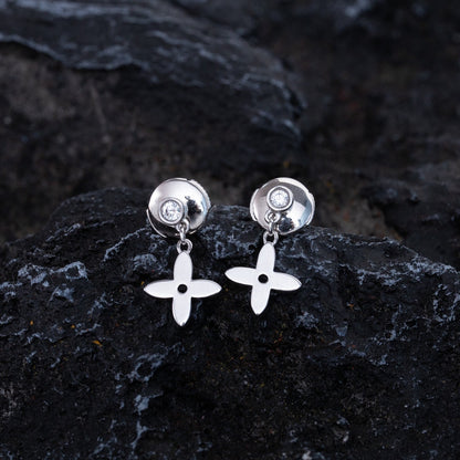 [CharmAmor]VIDYLLE SILVER DIAMOND MINI DROP EARRINGS