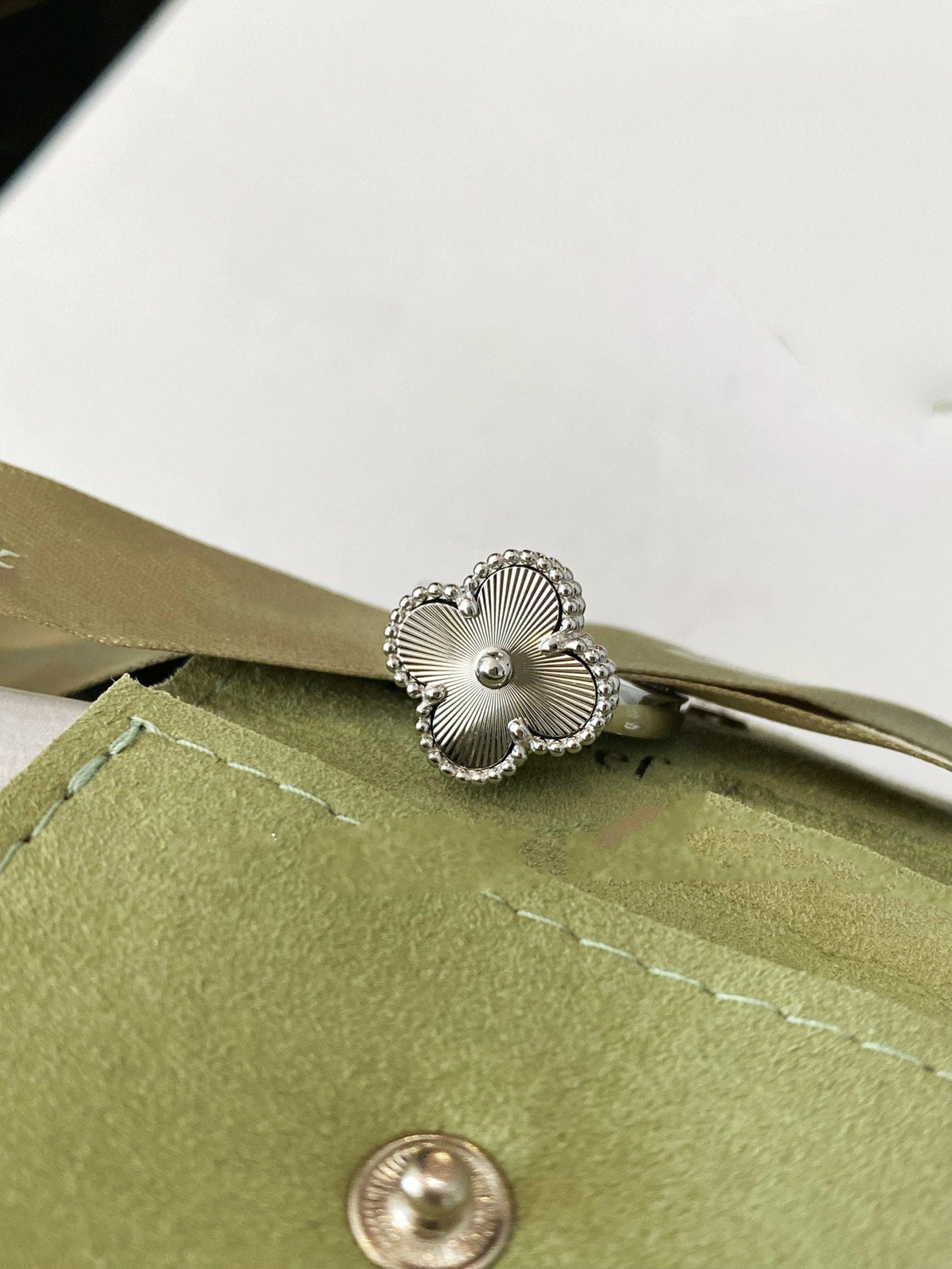 [CharmAmor]CLOVER SILVER RING