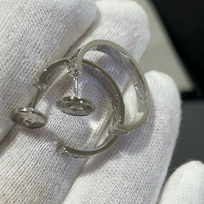 [CharmAmor]LOVE EARRINGS 3.6MM DIAMOND PAVED