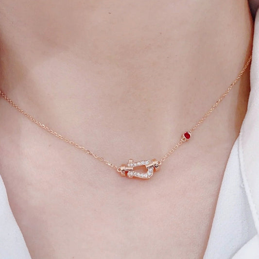 [CharmAmor]FORCE 10 DIAMOND PINK GOLD NECKLACE