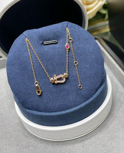 [CharmAmor]FORCE 10 DIAMOND PINK GOLD NECKLACE