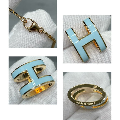 [CharmAmor]POP H SKY BLUE NECKLACE