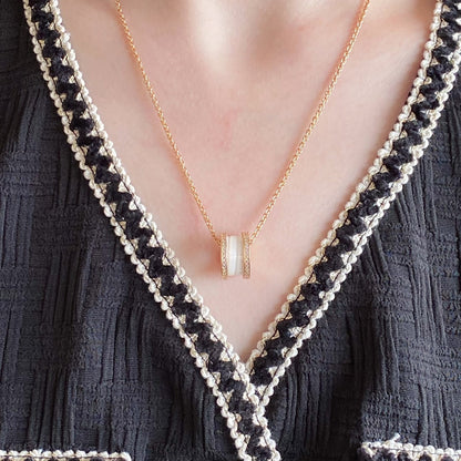 [CharmAmor]ZERO 1 DIAMOND CERAMIC NECKLACE