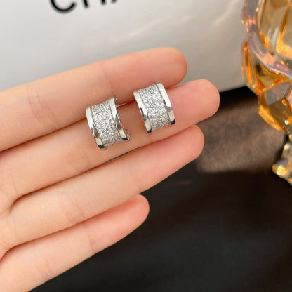 [CharmAmor]ZERO 1 DIAMOND PAVED EARRINGS