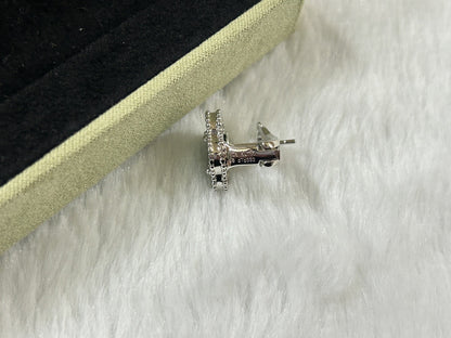 [CharmAmor]CLOVER PIETERSITE MEDIUM STUD EARRINGS