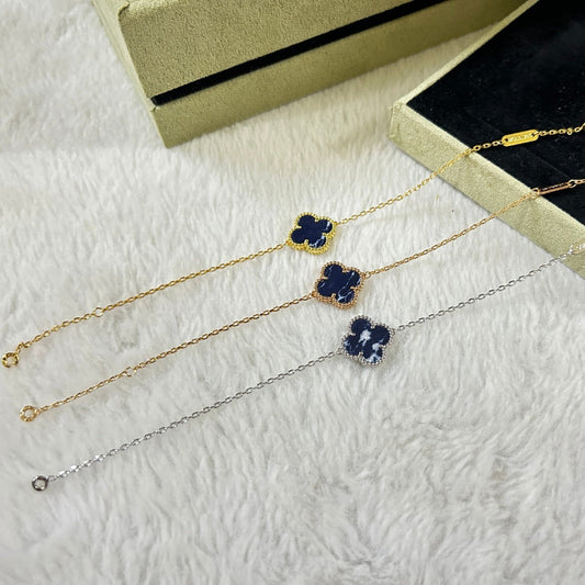 [CharmAmor]CLOVER 1 MOTIF PIETERSITE BRACELET