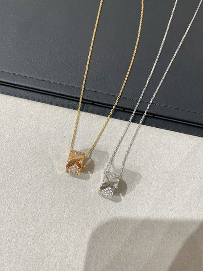 [CharmAmor]LIENS EVIDENCE DIAMOND PAVED NECKLACE