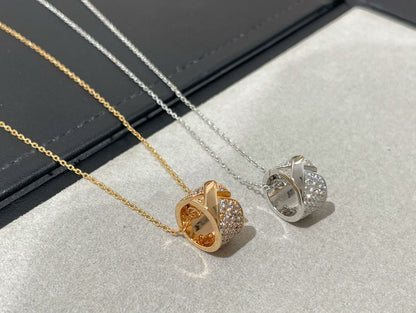 [CharmAmor]LIENS EVIDENCE DIAMOND PAVED NECKLACE