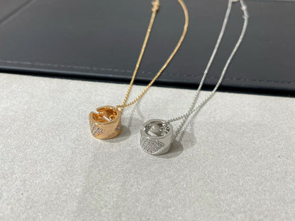 [CharmAmor]LIENS EVIDENCE DIAMOND PAVED NECKLACE