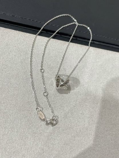 [CharmAmor]LIENS EVIDENCE DIAMOND PAVED NECKLACE