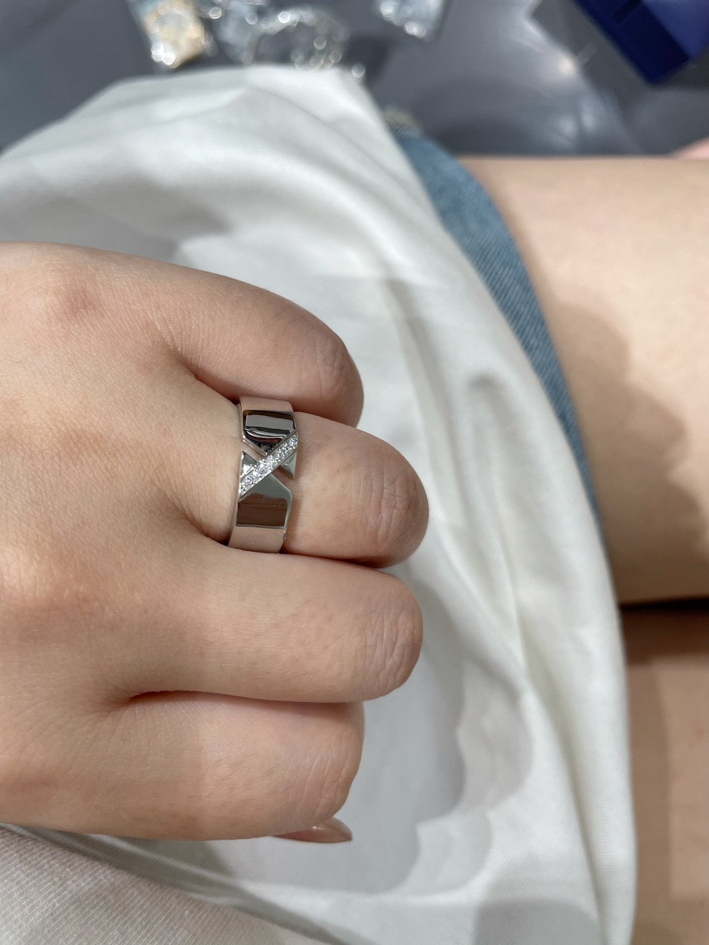 [CharmAmor]LIENS EVIDENCE DIAOMOND RING