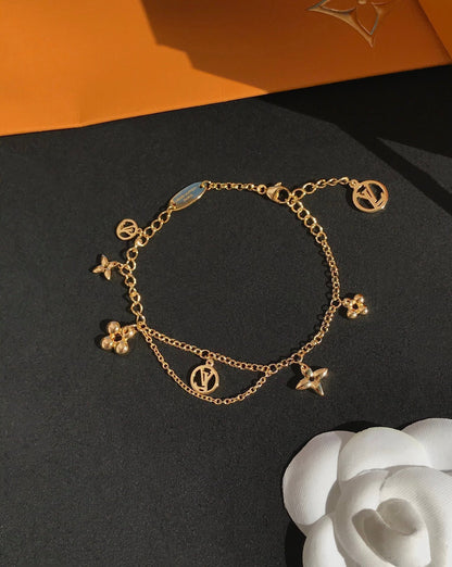 [CharmAmor]BLOOMING PINK GOLD MOP BRACELET