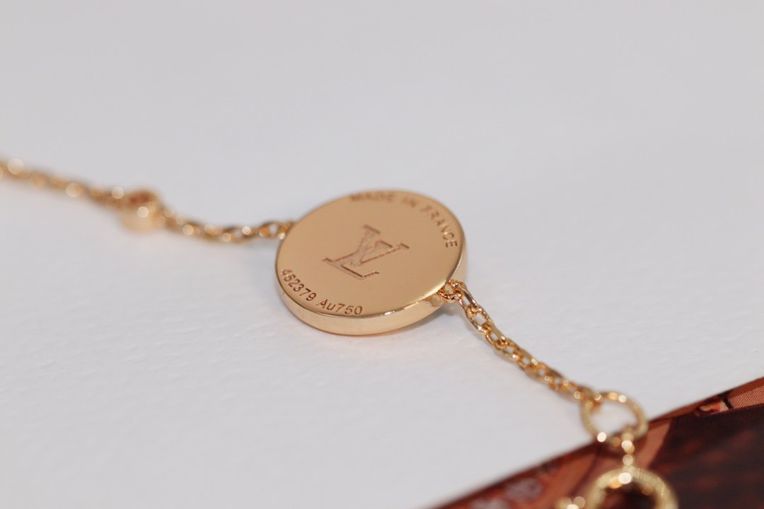 [CharmAmor]STAR AND SUN 4 MOTIF PINK GOLD MALACHITE BRACELET
