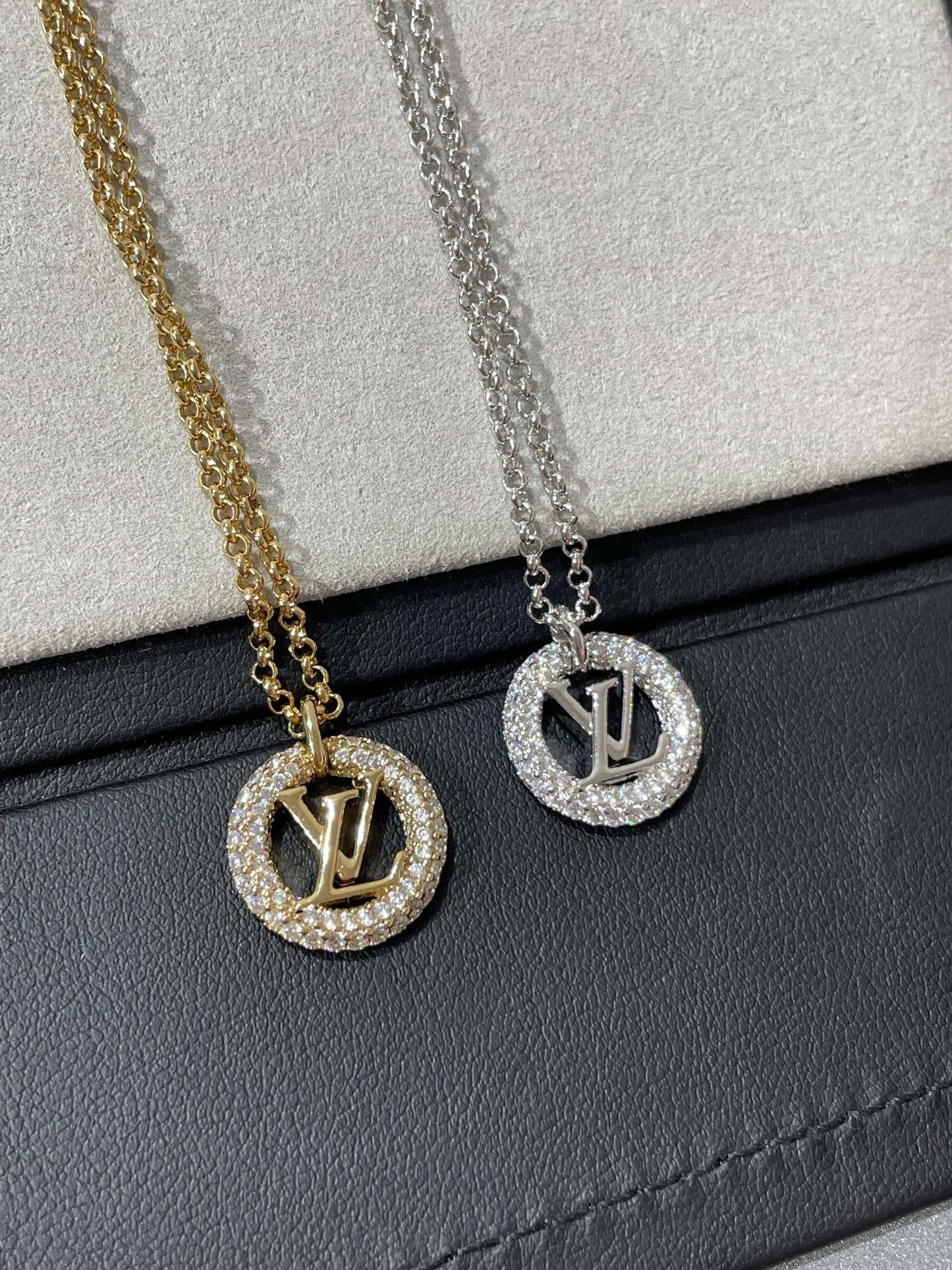 [CharmAmor]BY NIGHT DIAMOND PAVED NECKLACE