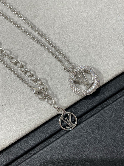 [CharmAmor]BY NIGHT DIAMOND PAVED NECKLACE