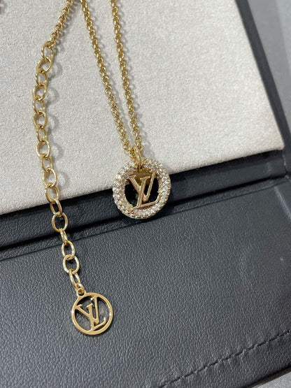 [CharmAmor]BY NIGHT DIAMOND PAVED NECKLACE
