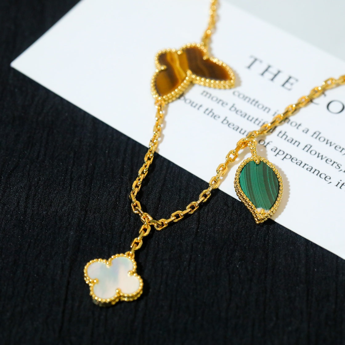 [CharmAmor]LUCKY SPRING 5 MOTIF GOLD BRACELET