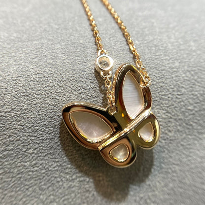 [CharmAmor]BUTTERFLY MOP DIAMOND NECKLACE