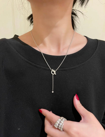 [CharmAmor]FINESSE SILVER DIAMOND NECKLACE