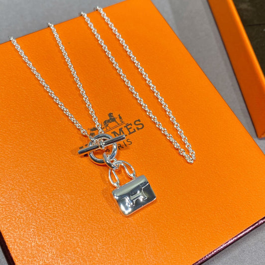 [CharmAmor]CONSTANCE PEDANT SILVER NECKLACE
