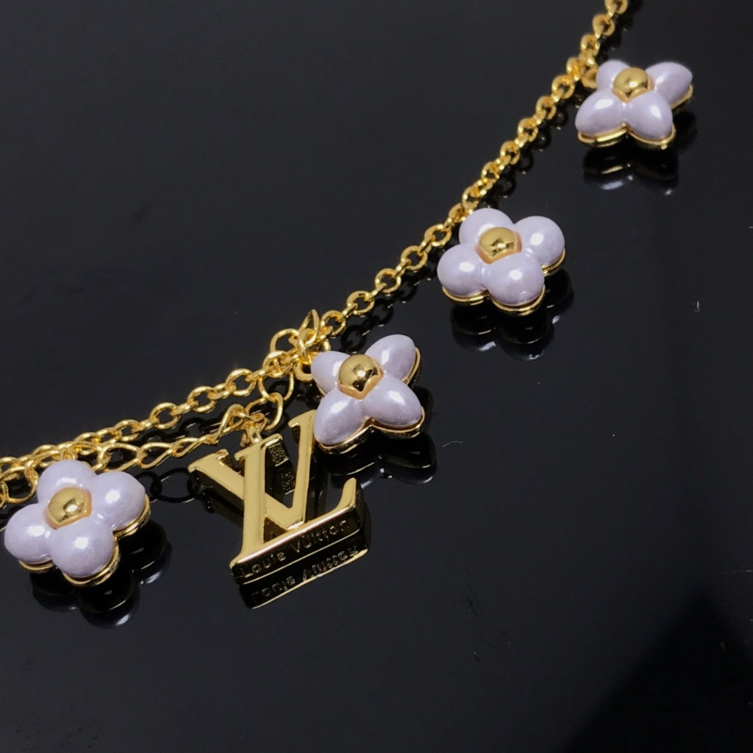[CharmAmor]LOGO 6 MOTIF STAR AND SUN GOLD BRACELET