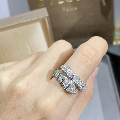 [CharmAmor]SERPENTI RING SILVER DIAMOND PAVED