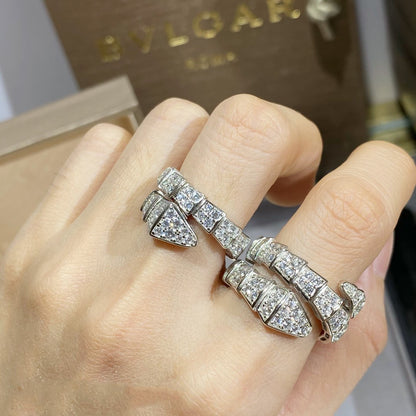 [CharmAmor]SERPENTI RING SILVER DIAMOND PAVED