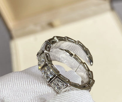 [CharmAmor]SERPENTI RING SILVER DIAMOND PAVED