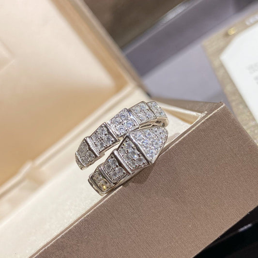 [CharmAmor]SERPENTI RING SILVER DIAMOND PAVED