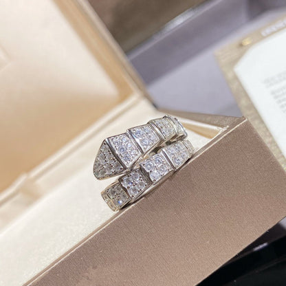 [CharmAmor]SERPENTI RING SILVER DIAMOND PAVED