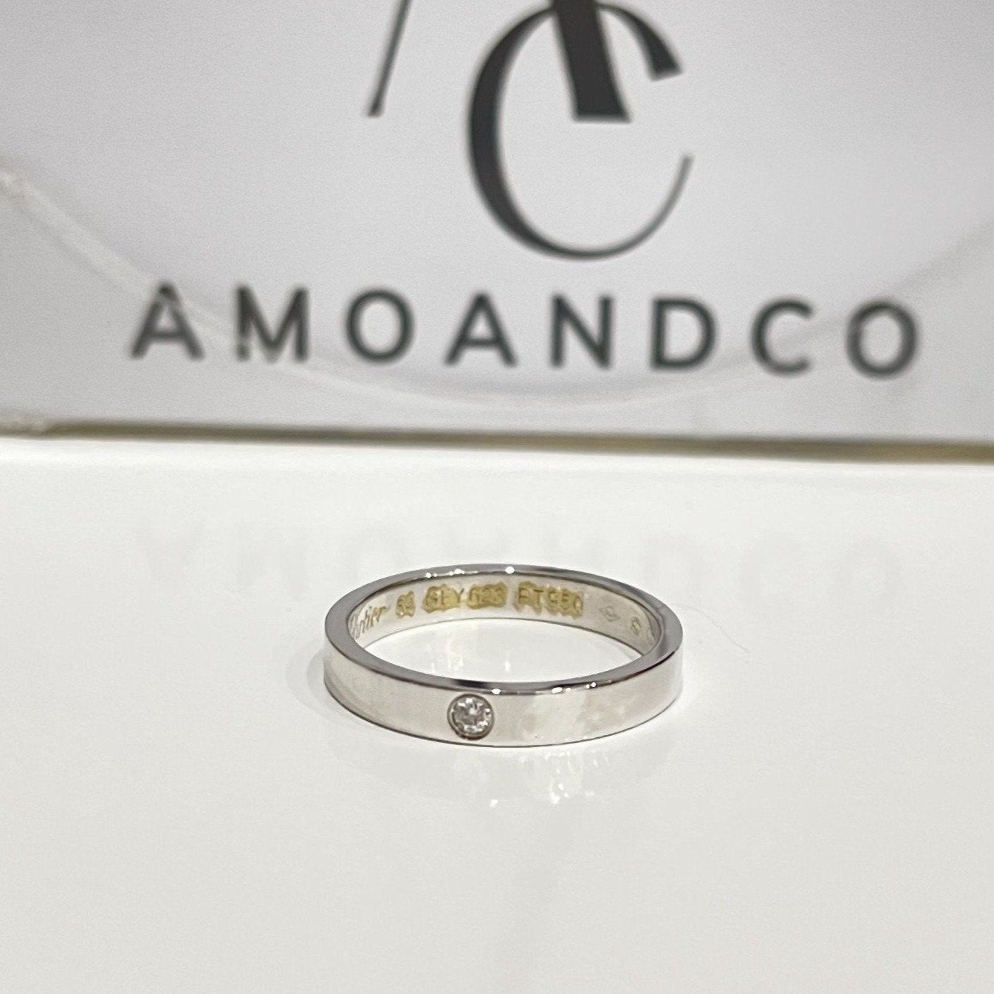 [CharmAmor]LOVE RING 4MM 1 DIAMOND
