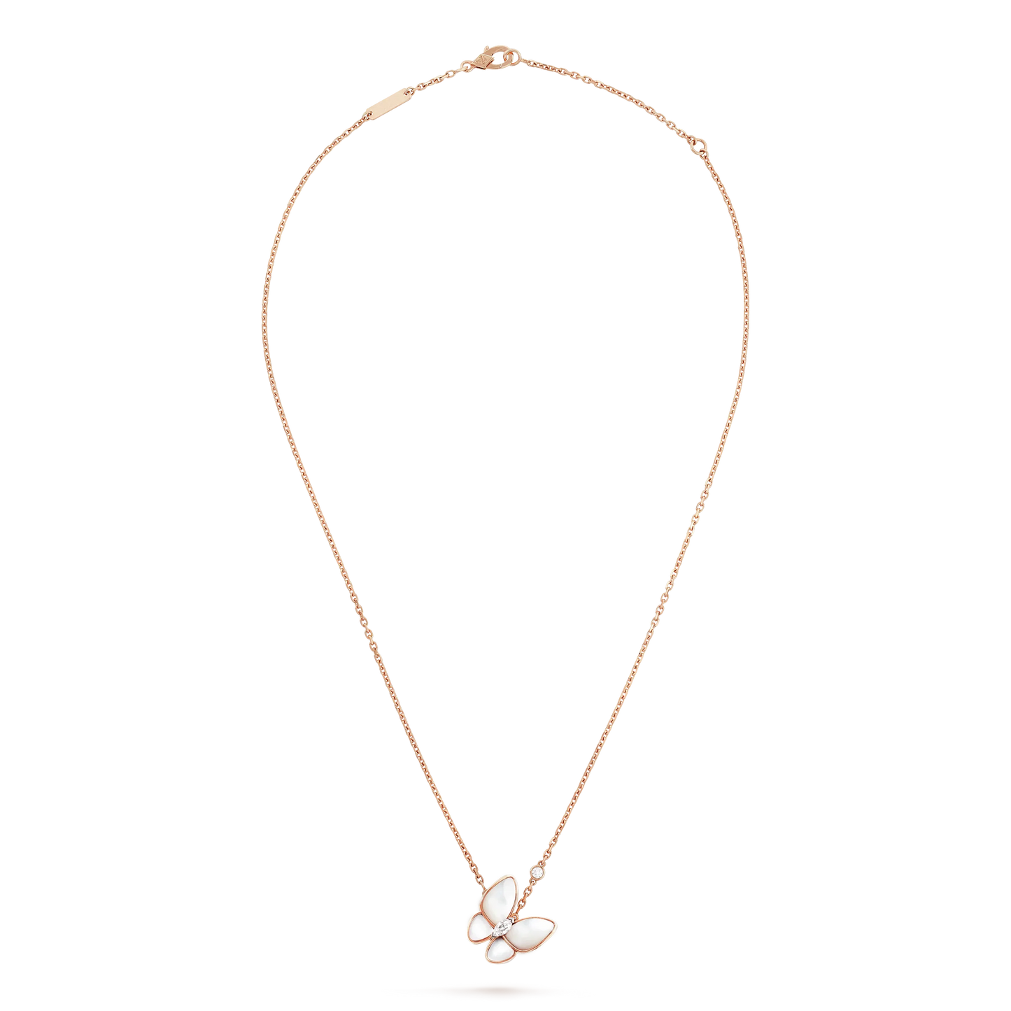 [CharmAmor]BUTTERFLY MOP DIAMOND NECKLACE