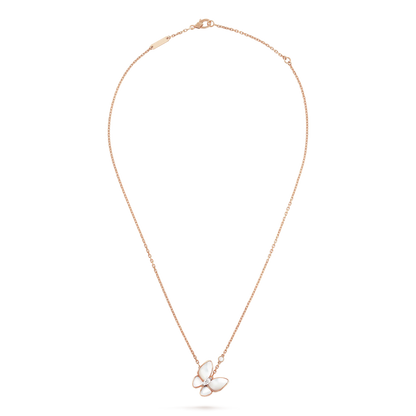 [CharmAmor]BUTTERFLY MOP DIAMOND NECKLACE