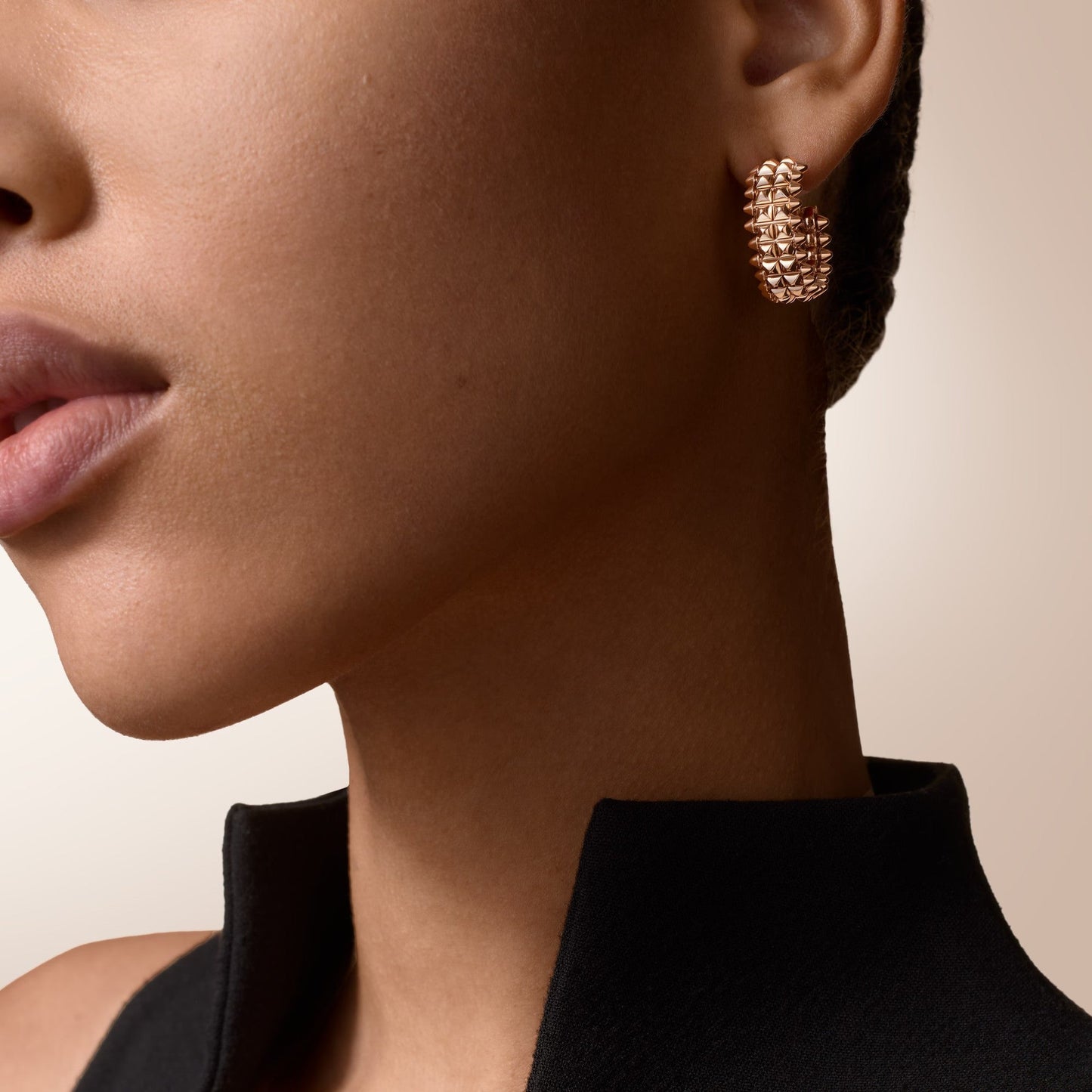 [CharmAmor]CLASH 9.2MM DOUBLE ROW EARRINGS