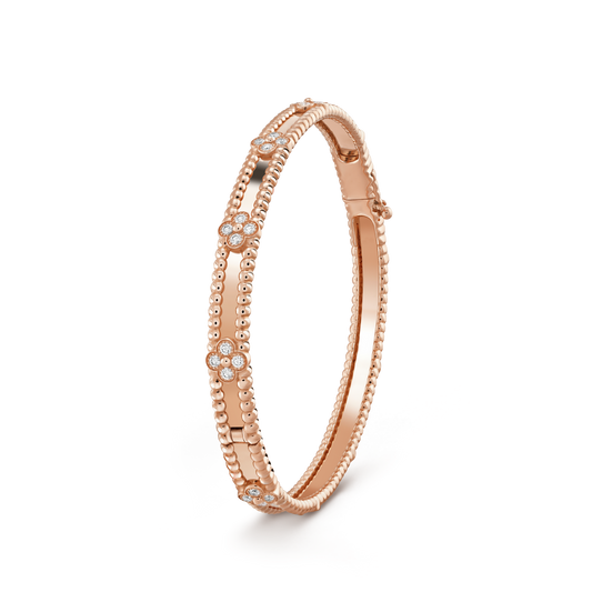 [CharmAmor]CLOVER BRACELET 4MM DIAMONDS