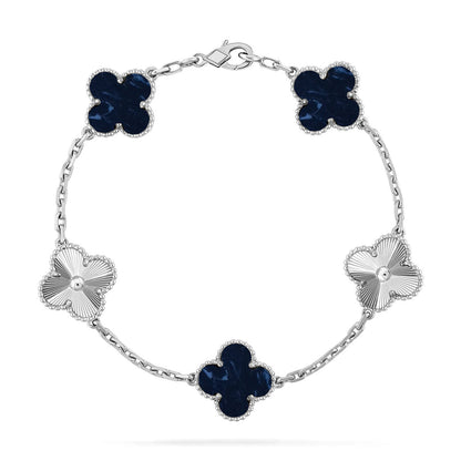 [CharmAmor] CLOVER 5 MOTIF PIETERSITE BRACELET COLLECTION